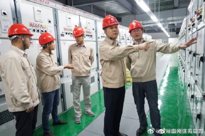 姜堰供電公司在俞耿輸變電工程檢查投運情況