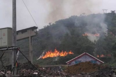 廣安供電公司全程為廣安市森林火災暨地質(zhì)災害救援綜合應急演練供電