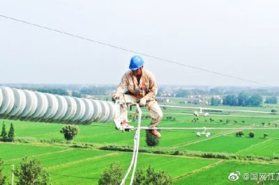 江蘇電力冒高溫220千伏秦郵至高郵牽引站線路工程