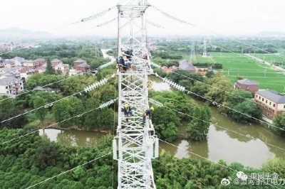 110千伏輸變電工程現(xiàn)場放導線