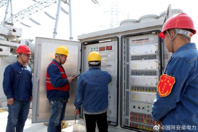 阜陽供電公司對堯天湖變電站送電操作