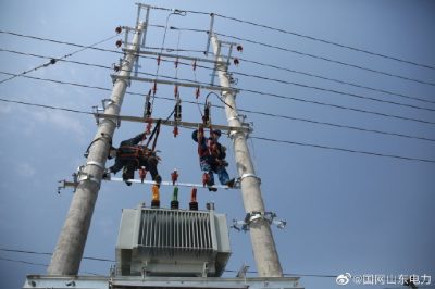 花園村2號臺區(qū)新增400千伏安變壓器一臺