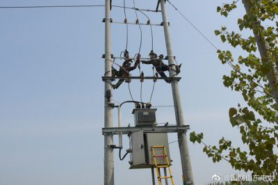 寧津縣供電公司10千伏鄭莊線進(jìn)行檢修