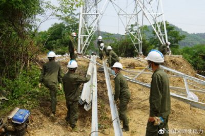 新立雙回路塔基加快線路遷改