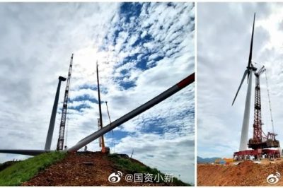 華電廣西新標(biāo)桿！三江八江風(fēng)電項目首臺風(fēng)機順利吊裝完成