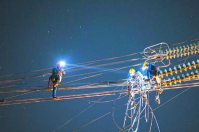 湖南韶山換流站—株洲云田變電站500千伏線路改造工程開展多次跨越施工